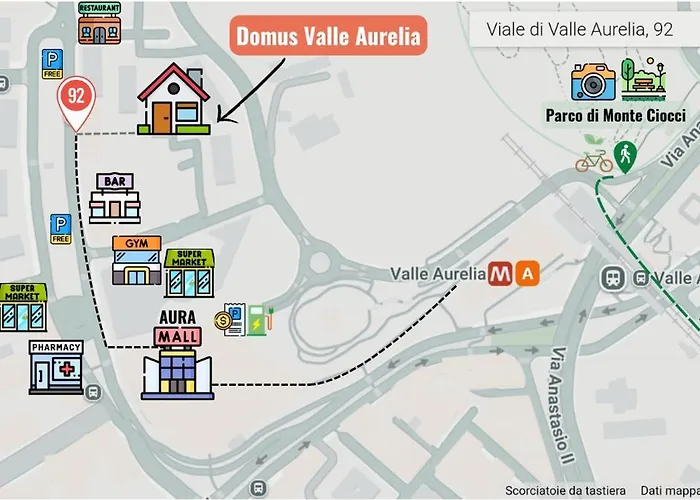 Domus Valle Aurelia - Vaticano - Metro Linea A Apartamento *